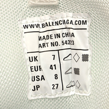 Balenciaga Mesh Nubuck Effect Fabric Glow in the Dark Mens Sneakers 41 White 6 of 7