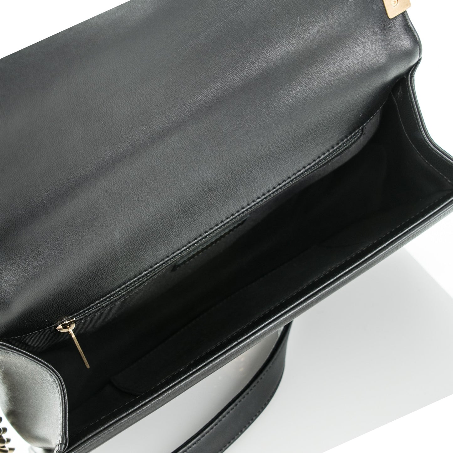 Lambskin Quilted New Medium Boy Flap Black