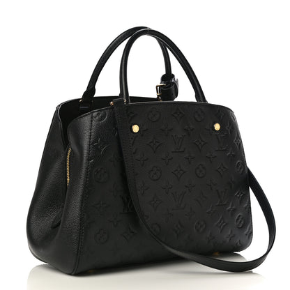 Louis Vuitton Empreinte Montaigne MM Black 2 of 9