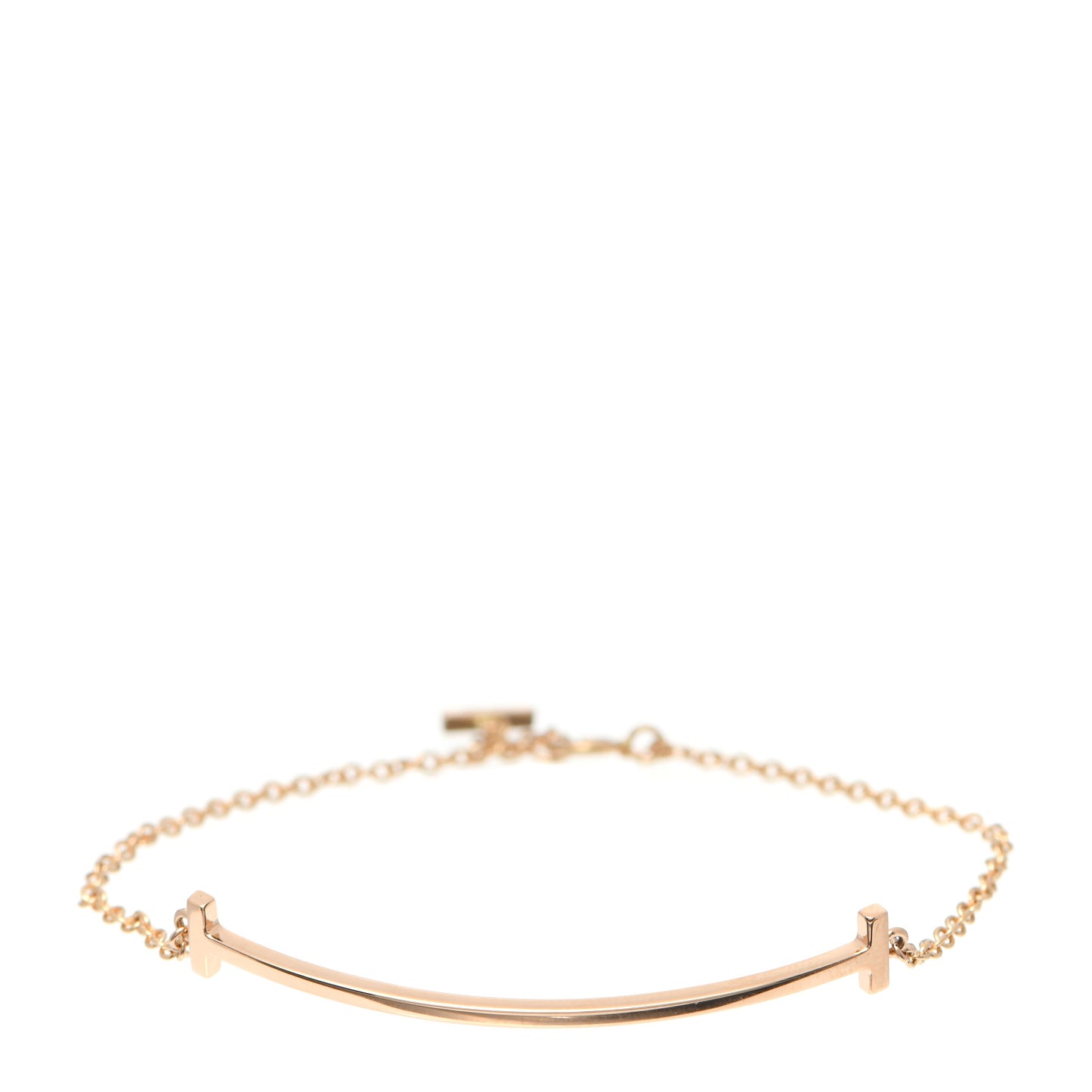 18K Rose Gold T Smile Bracelet