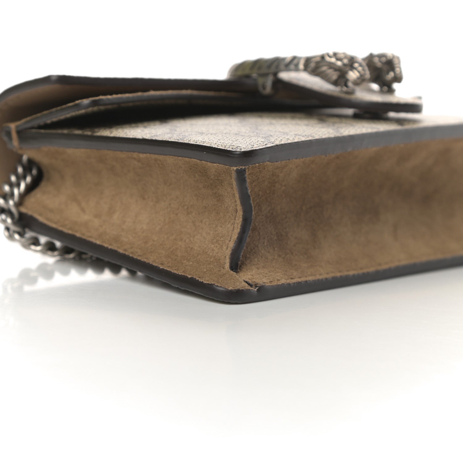 Gucci GG Supreme Monogram Super Mini Dionysus Shoulder Bag Taupe 9 of 11