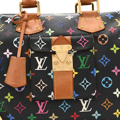 Louis Vuitton Monogram Multicolor Speedy 30 Black 3 of 11