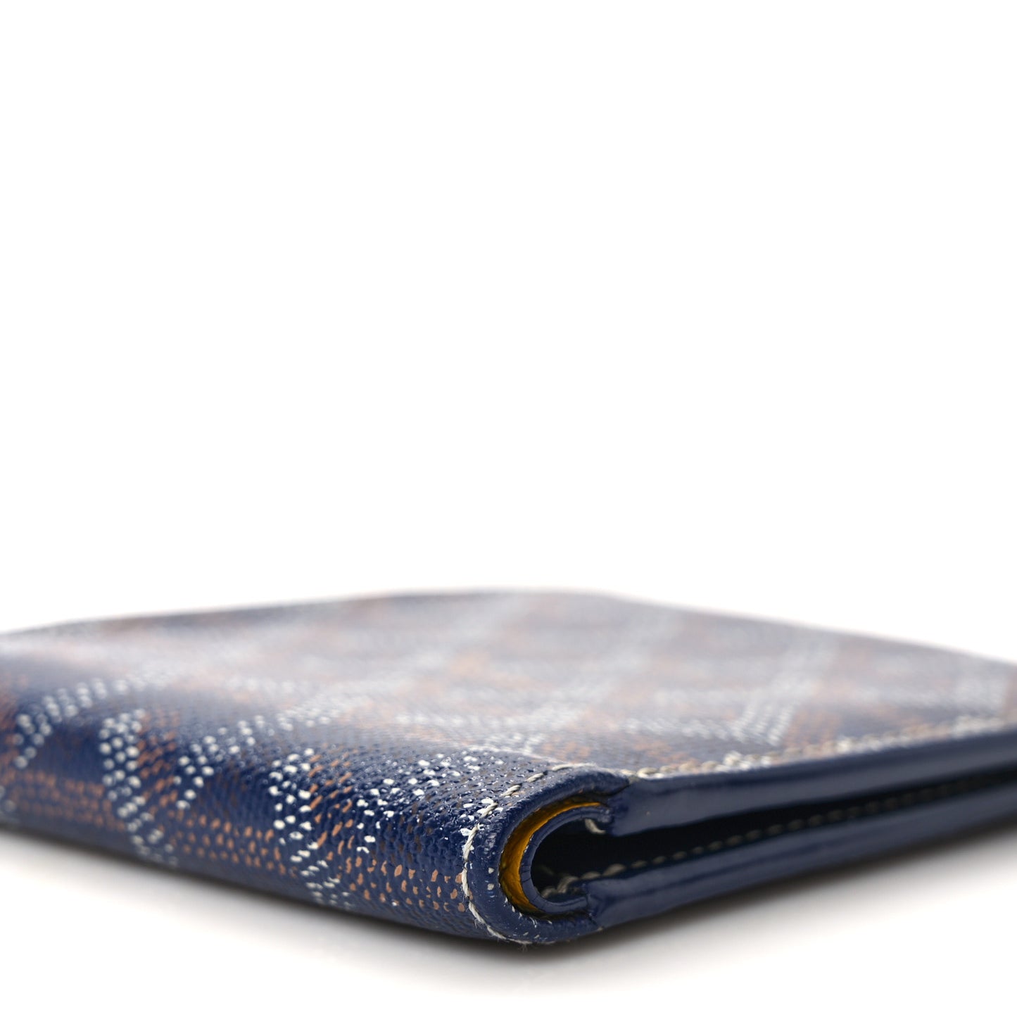Goyardine Bi-Fold Victoire PM Wallet Navy