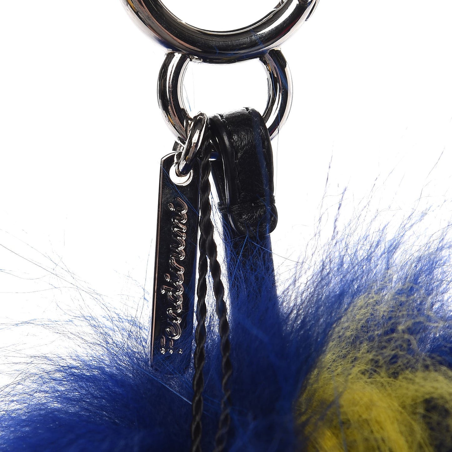 Mink Fur Fendirumi Bug-Kun Monster Bag Bug Charm Pacific Fluo Yellow