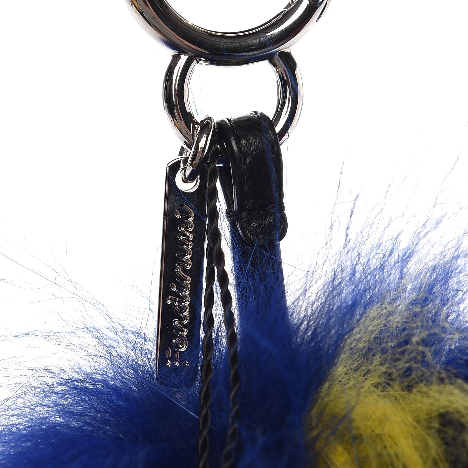 Fendi Mink Fur Fendirumi Bug-Kun Monster Bag Bug Charm Pacific Fluo Yellow 3 of 4