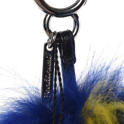 Fendi Mink Fur Fendirumi Bug-Kun Monster Bag Bug Charm Pacific Fluo Yellow 3 of 4