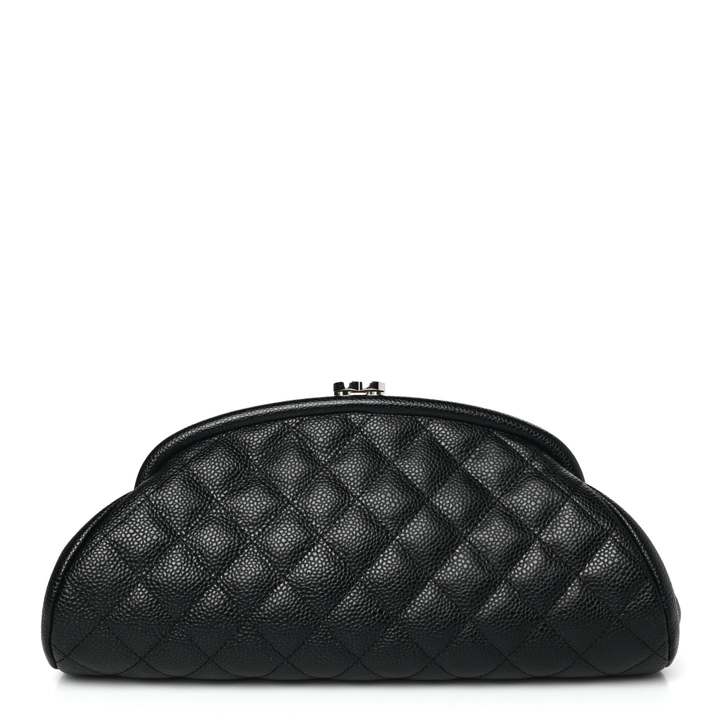 Caviar Quilted Timeless Clutch Black