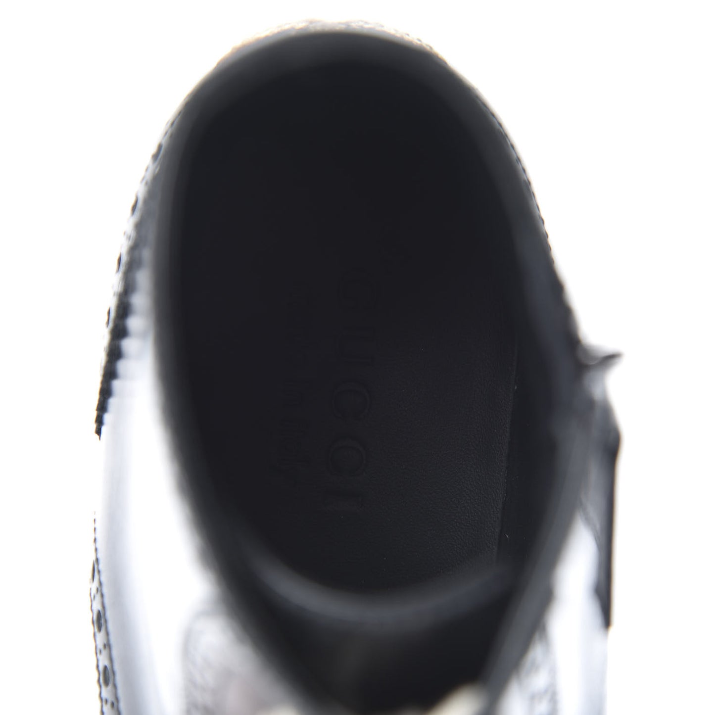 Calfskin Mens Queercore Brogue Wingtip Boots 6.5 Black