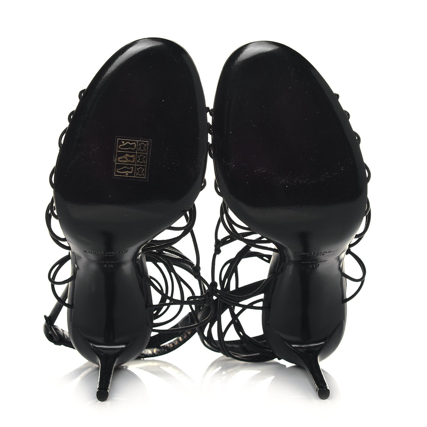 Robin Zig Zag Heels Sandals 40 Black