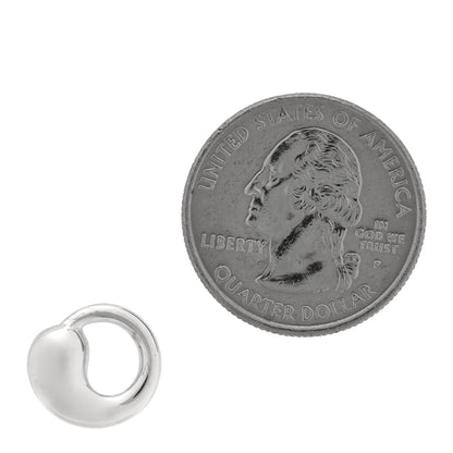 Tiffany Sterling Silver 12mm Elsa Peretti Eternal Circle Pendant 2 of 3