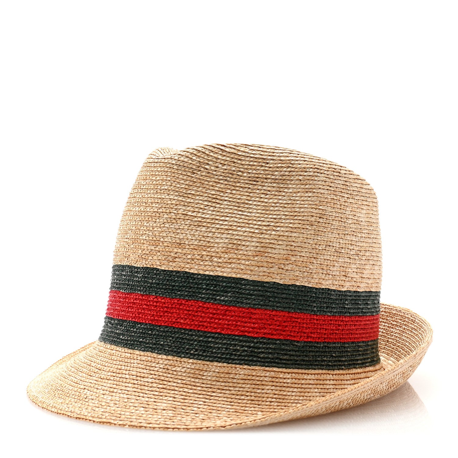 Gucci Abaca Straw Web Fedora Hat S 1 of 11