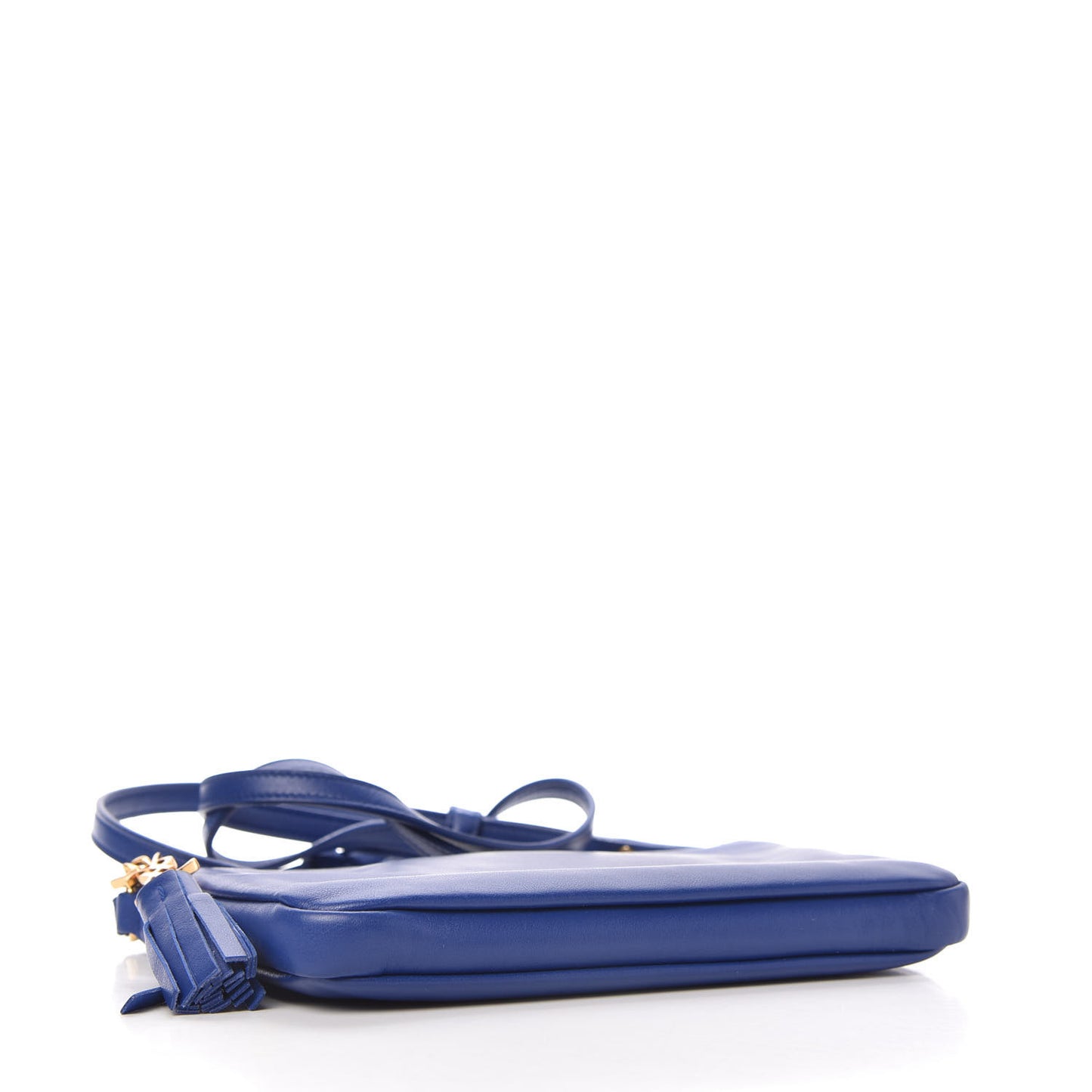 Calfskin Monogram Phone Pouch Crossbody Bag Blue Majorelle