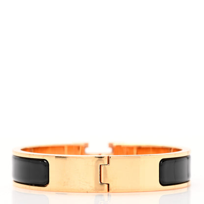 Hermes Enamel Narrow Clic Clac H Bracelet PM Black 3 of 5