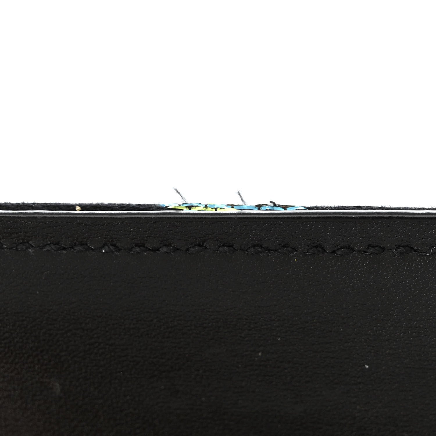 Saint Laurent Canvas Calfskin Metallic Tiger Print Small Monogram Kate Satchel Black Multicolor 15 of 15
