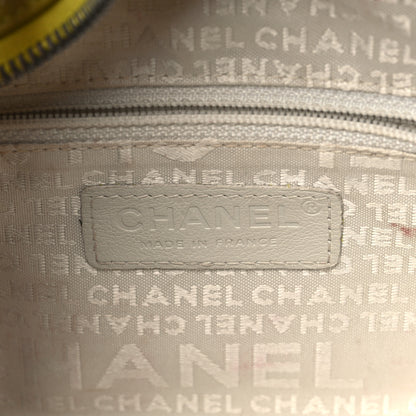 Chanel Caviar Square Stitched Bowler Green 6 of 10