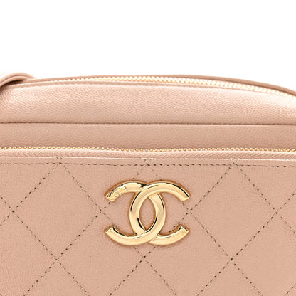 Chanel Caviar Quilted Medium Business Affinity Camera Case Light Pink 5 of 10