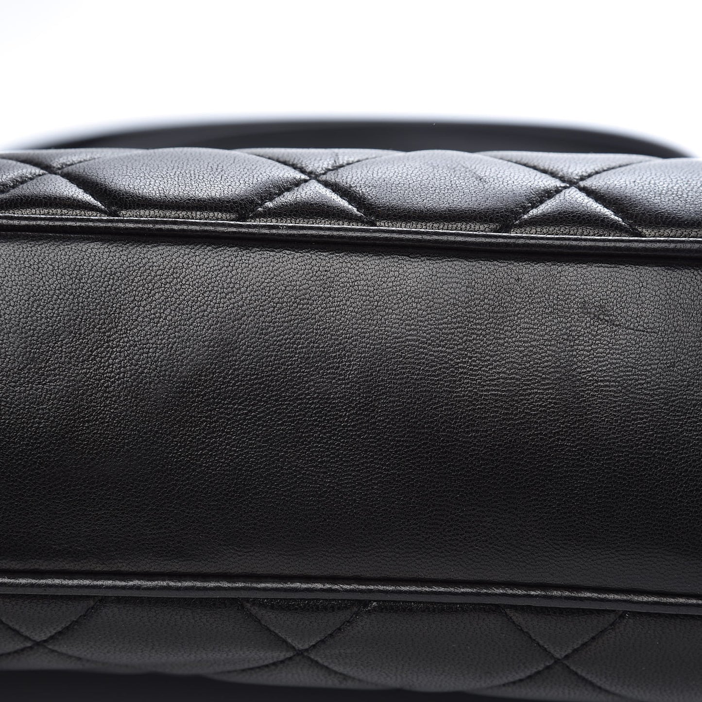 Lambskin Quilted Shoulder Bag Black