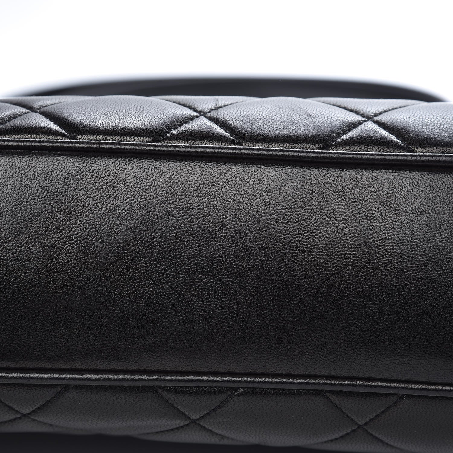 Chanel Lambskin Quilted Shoulder Bag Black 10 of 12