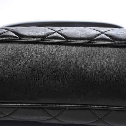 Chanel Lambskin Quilted Shoulder Bag Black 10 of 12