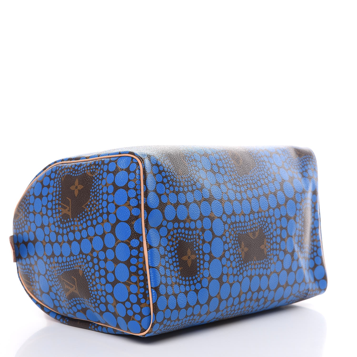 Louis Vuitton Monogram Kusama Town Speedy 30 Blue 4 of 13