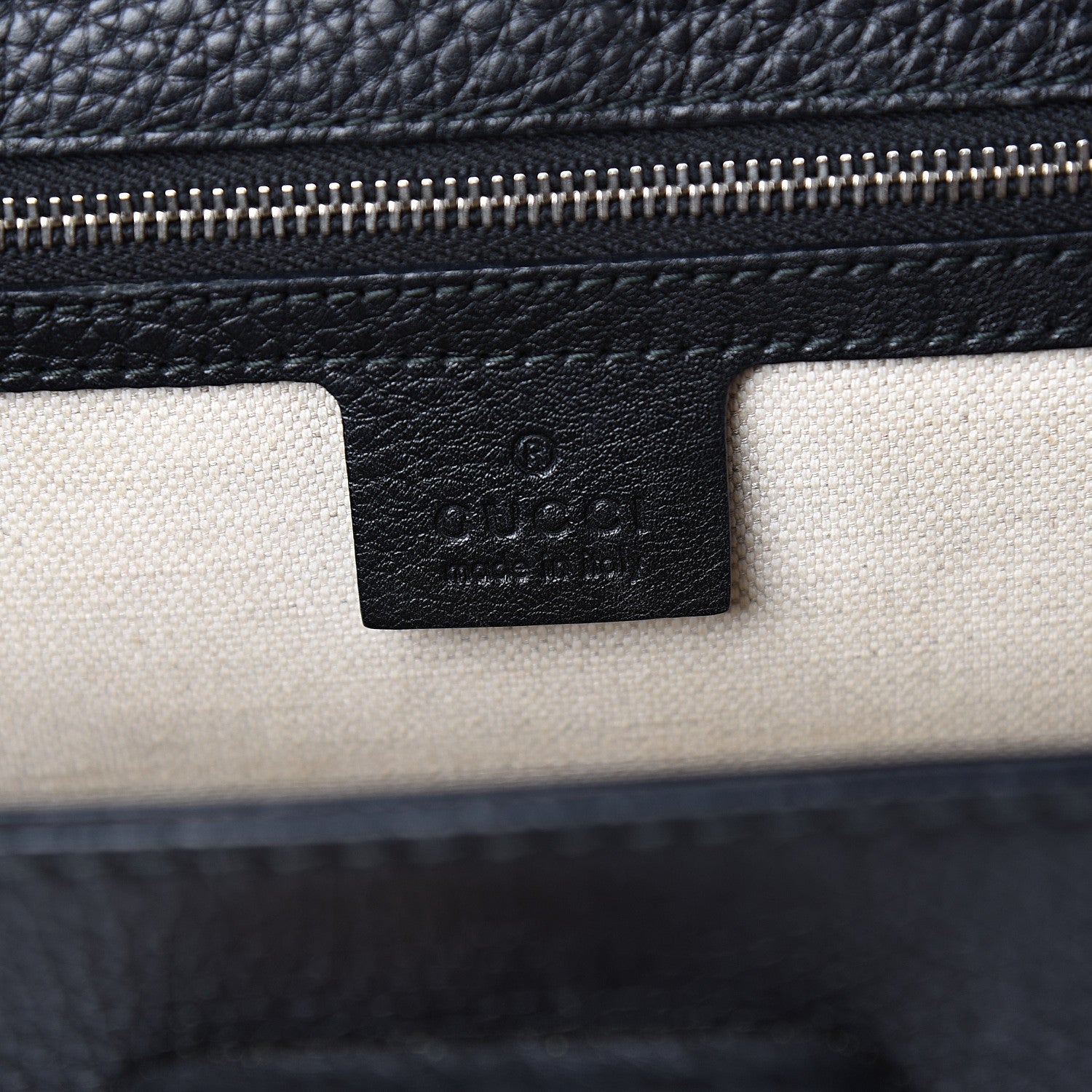 Gucci Calfskin Medium New Bamboo Top Handle Bag Black 5 of 12