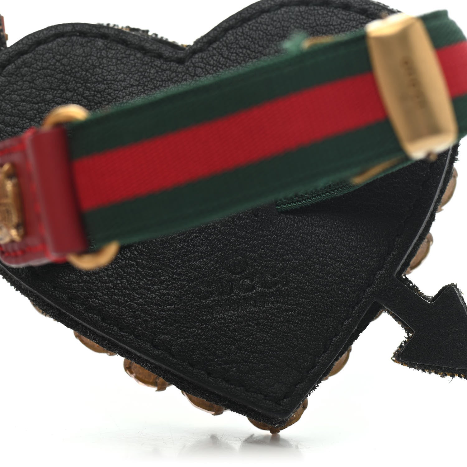 Gucci Web Crystal Heart Bracelet 3 of 3