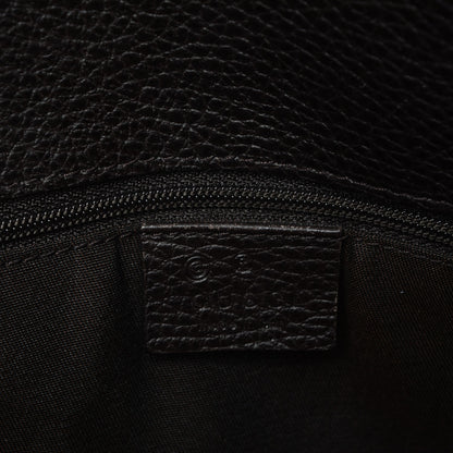 Gucci Calfskin Large Gifford Braided Handle Tote Dark Brown 6 of 7