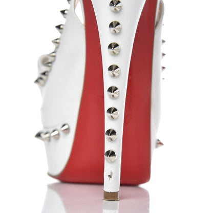 Christian Louboutin Calfskin Lady Clou Spikes VIP 150 Pumps 36.5 White 12 of 13