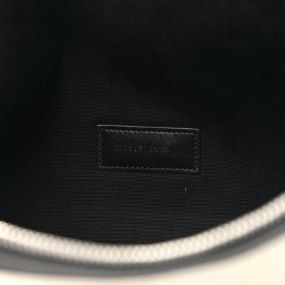 Saint Laurent Linen Canvas Rive Gauche Zipped Pouch Optic White 7 of 10