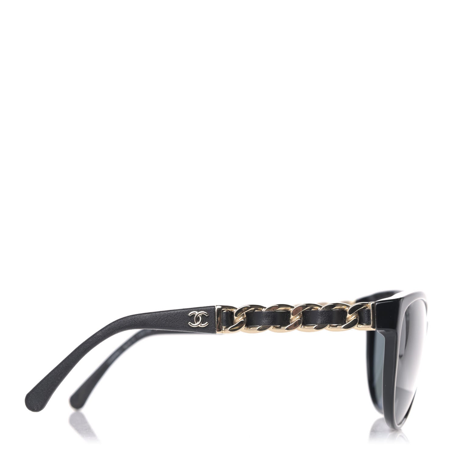 Chanel CC Chain Sunglasses 5215Q Black 3 of 6