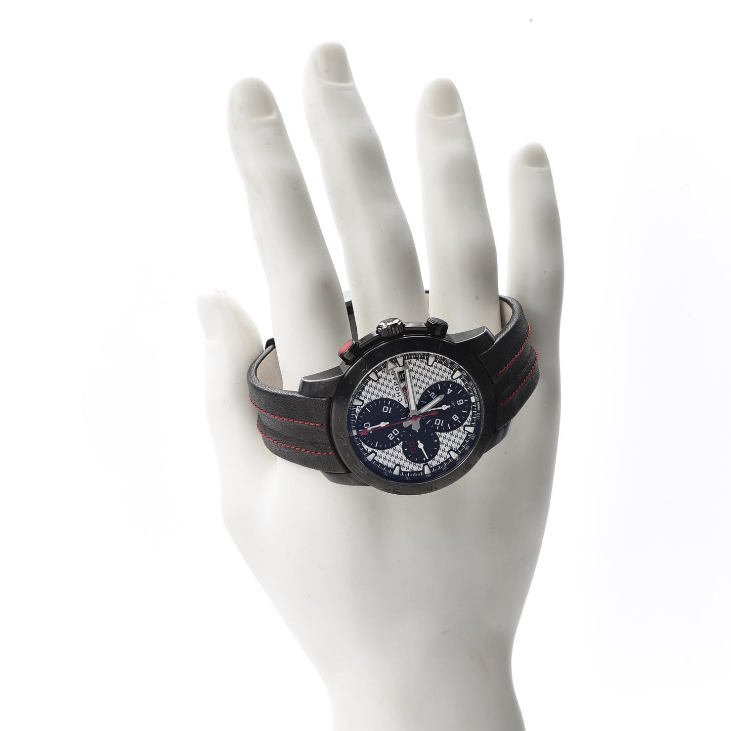 Stainless Steel Calfskin 42mm Mille Miglia Zagato Chronograph Automatic Watch Black