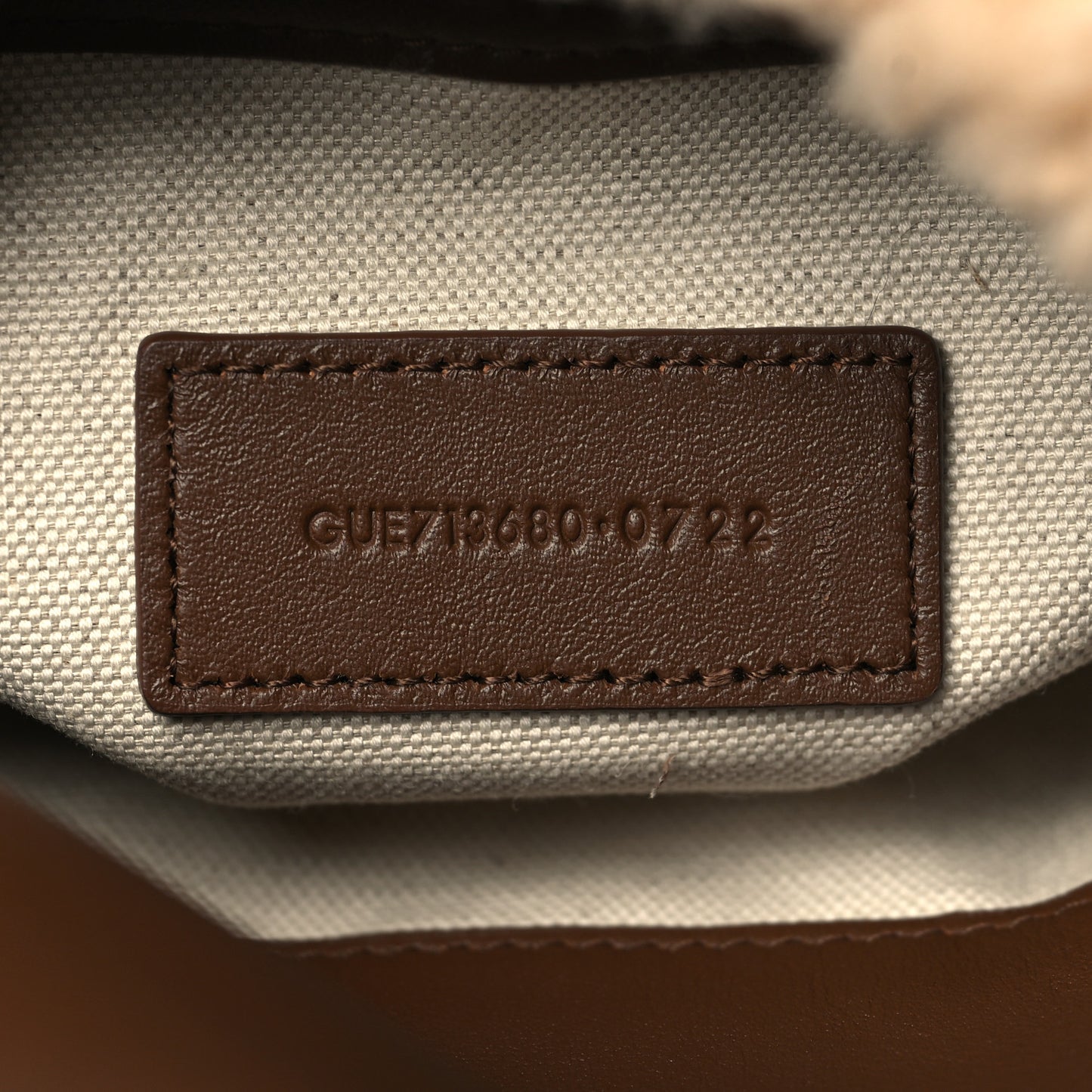 Shearling Quilted Monogram Loulou Puffer Pouch Clutch Natural Beige Brick