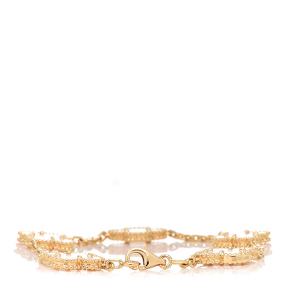 Van Cleef & Arpels 18K Yellow Gold Mother of Pearl 5 Motifs Vintage Alhambra Bracelet 3 of 6