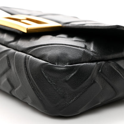 Fendi Nappa FF 1974 Embossed Mini Baguette Black 10 of 10