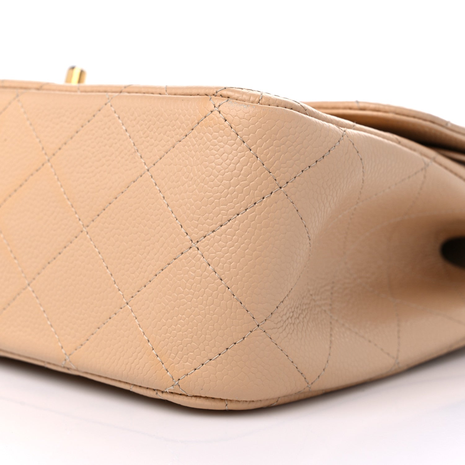 Chanel Caviar Quilted Jumbo Double Flap Beige Clair 9 of 17