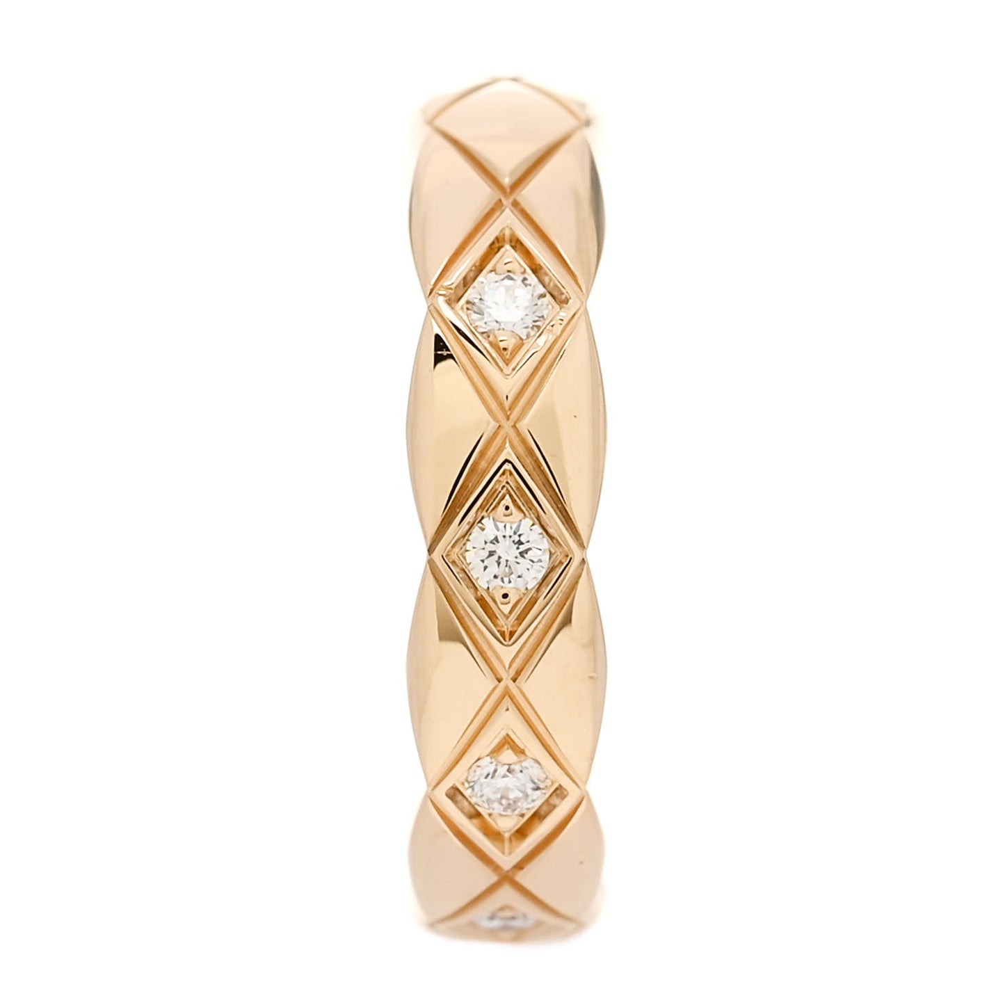 18K Yellow Gold Diamond Coco Crush Single Ear Cuff Earring