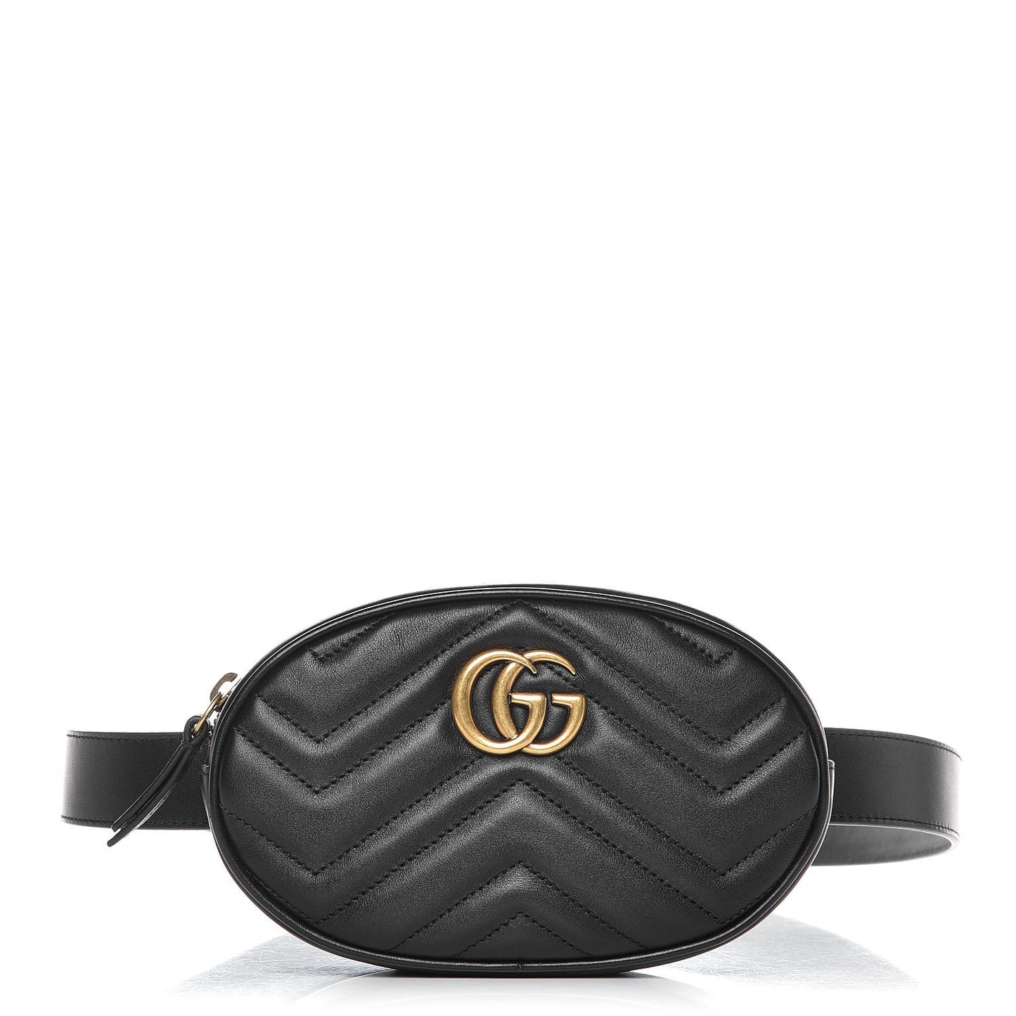 Calfskin Matelasse GG Marmont Belt Bag 95 38 Black