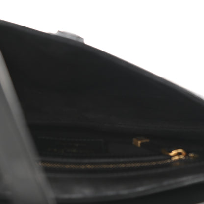Christian Dior Grained Calfskin Saddle Bag Black 5 of 10