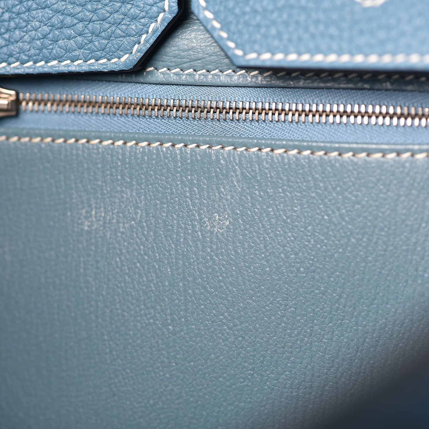 Togo Birkin 35 Blue Jean