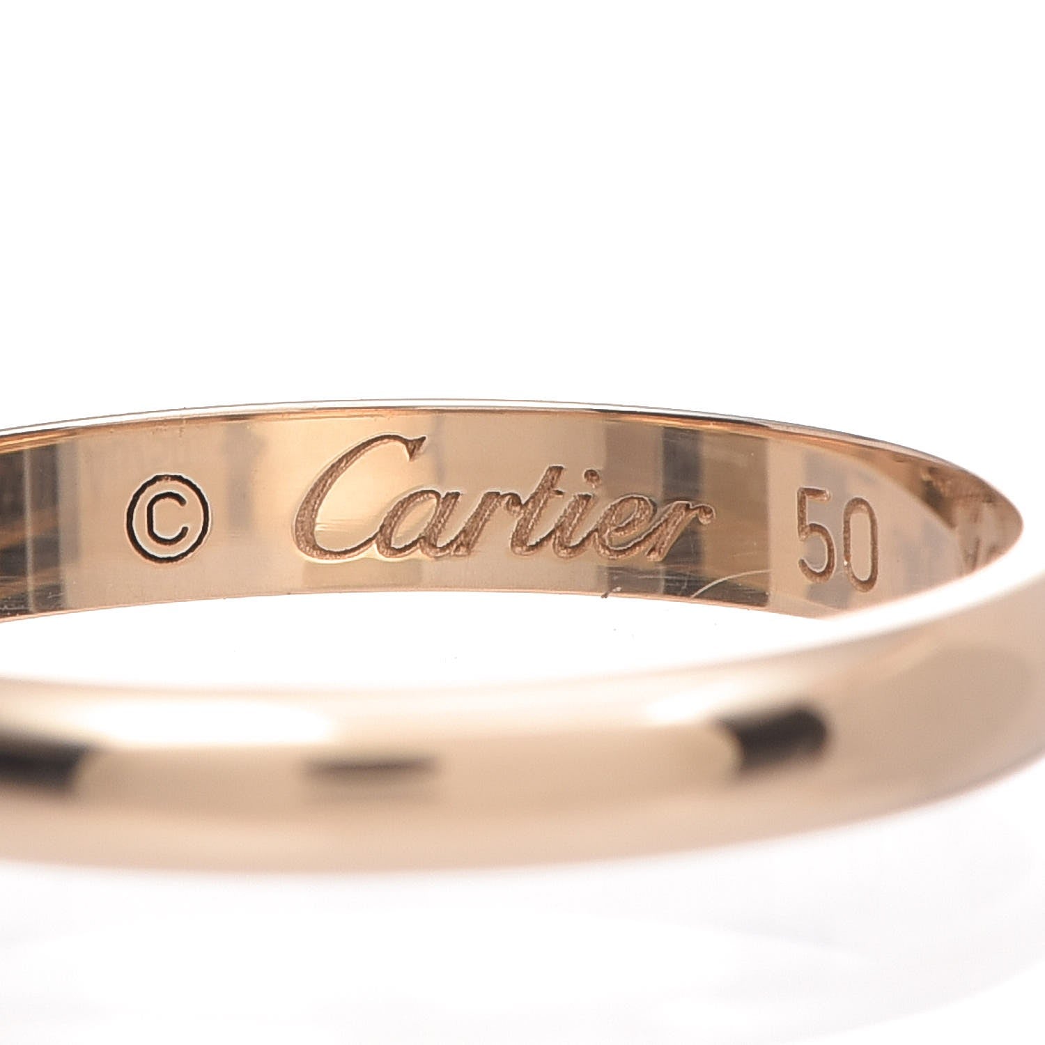 Cartier 18K Yellow Gold Band Ring 50 5.25 4 of 11