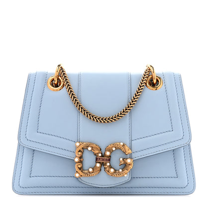 Dolce & Gabbana Smooth Calfskin Small DG Amore Envelope Bag Cielo 1 of 10