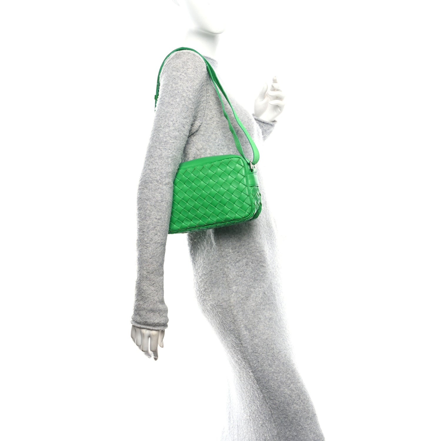 Bottega Veneta Calfskin Intrecciato Camera Bag Parakeet 2 of 9