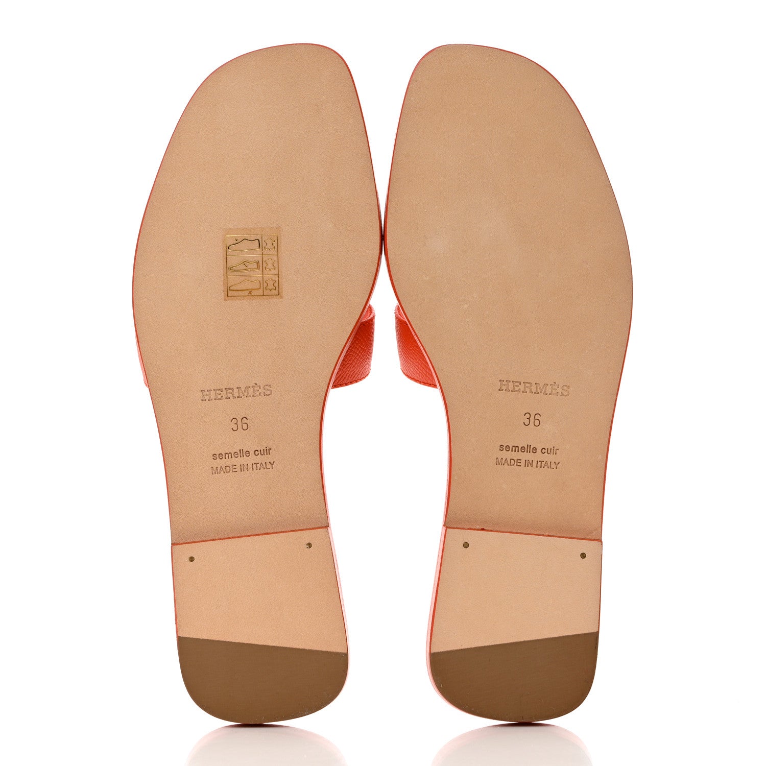 Hermes Epsom Oran Sandals 36 Orange Poppy 5 of 9