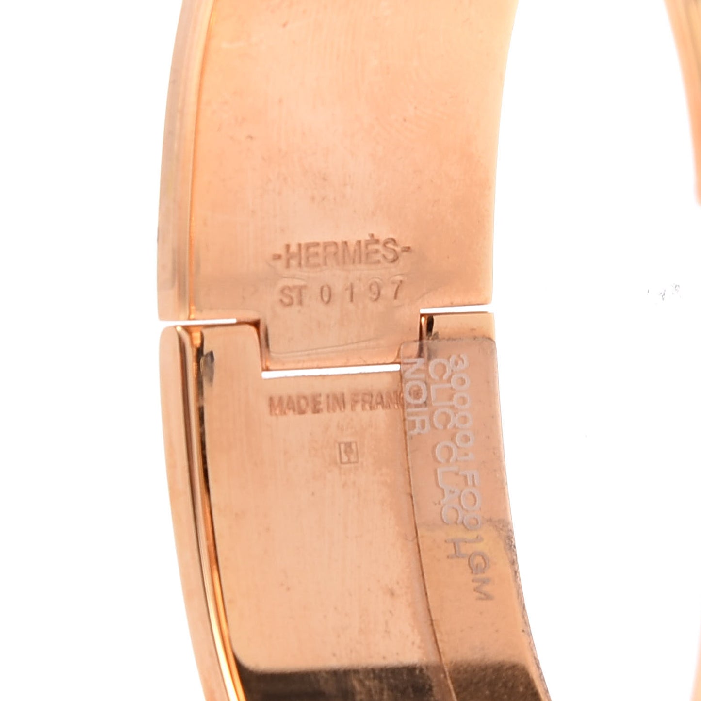 Enamel Wide Clic Clac H Bracelet GM Black