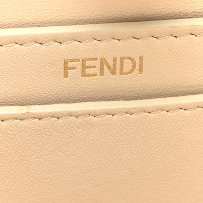 Fendi Snakeskin Shiny Nappa Petite Peekaboo I SEE U Satchel Daisy Roccia Camelia 6 of 12