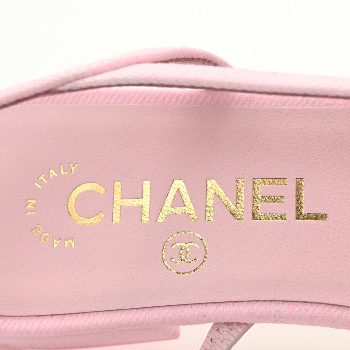 Denim Cap Toe CC Slingback Flats 37.5 Light Pink