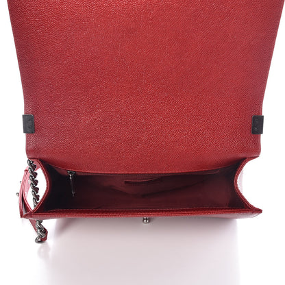 Chanel Caviar Quilted New Medium Boy Flap Red 5 of 7