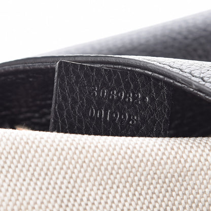 Gucci Pebbled Calfskin Medium Soho Chain Shoulder Bag Black 7 of 7
