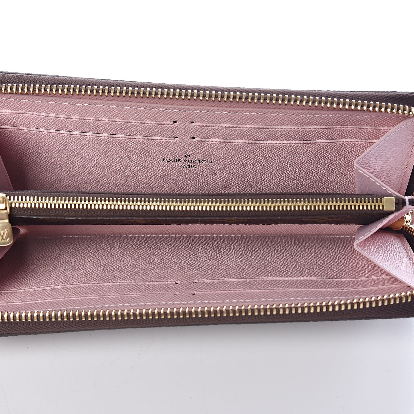 Monogram Clemence Wallet Rose Ballerine