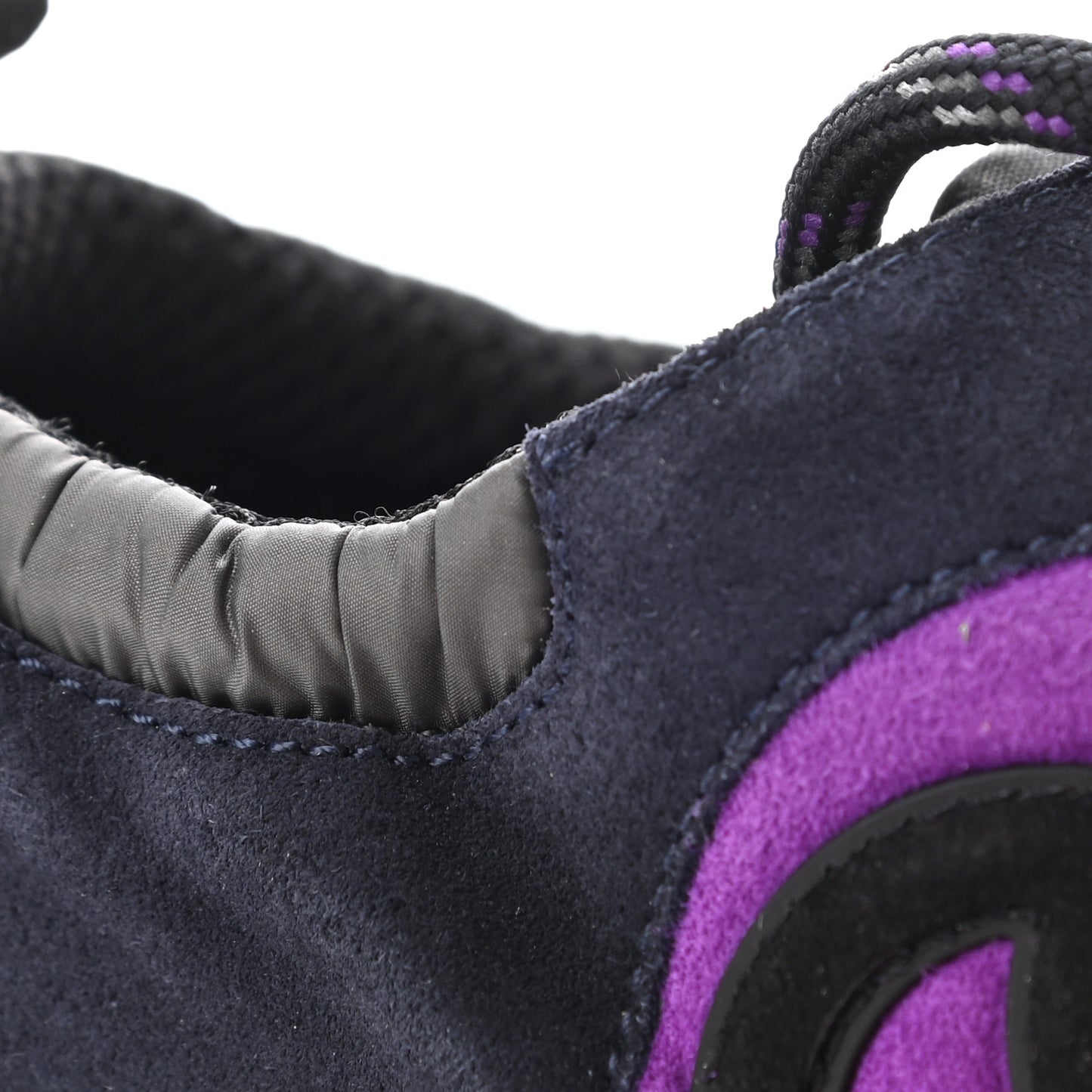 Suede Calfskin CC Sneakers 40 Purple Navy Black